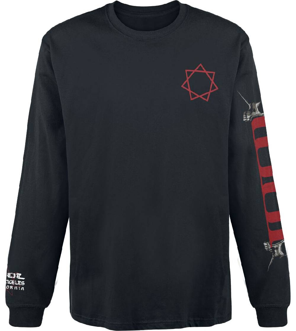 EMP "Skull Spikes" Langarmshirt schwarz von Tool