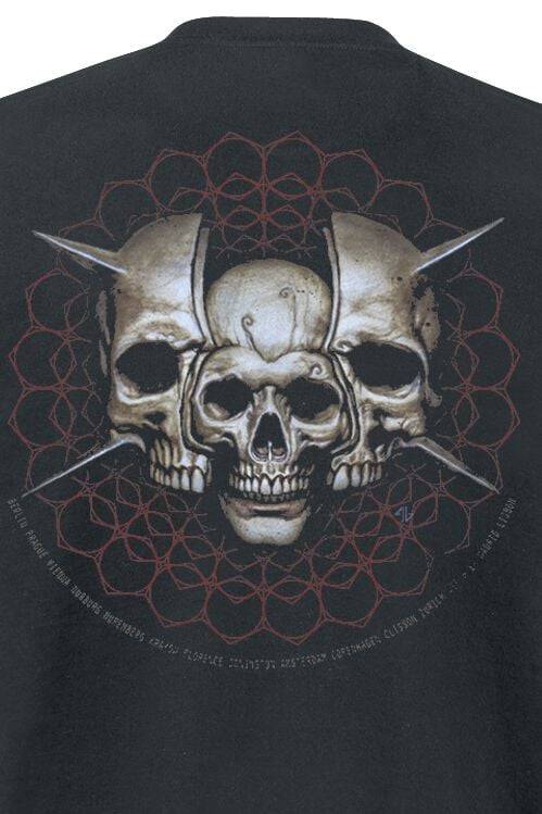 EMP "Skull Spikes" T-Shirt Schwarz Von Tool