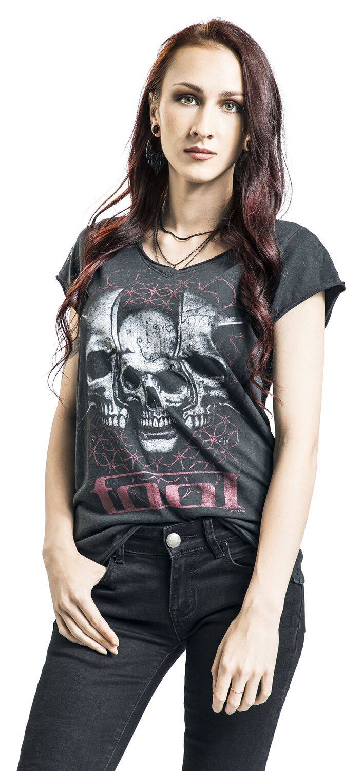 EMP "Skull Spikes" T-Shirt Schwarz Von Tool