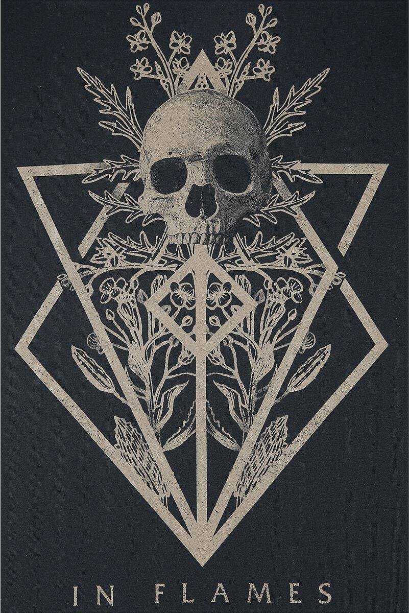 EMP "Skull" T-Shirt Schwarz Von In Flames