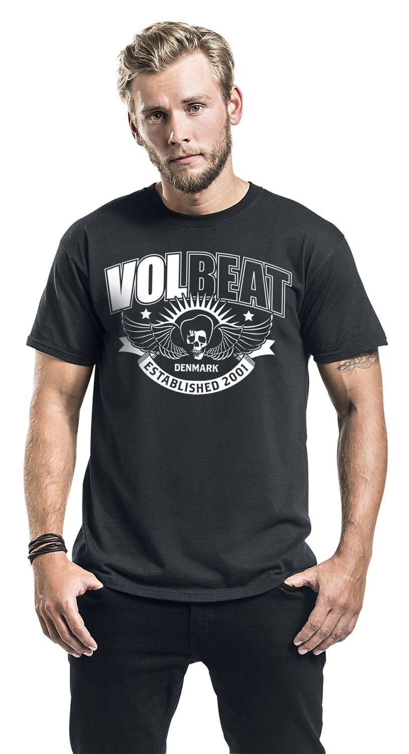 EMP "Skullwing Ribbon" T-Shirt Schwarz Von Volbeat