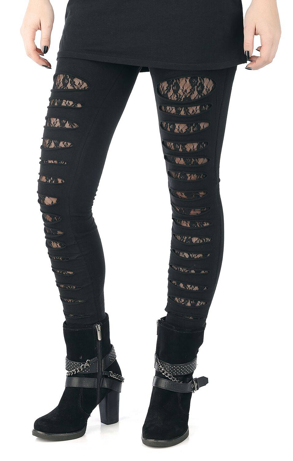 EMP "Slasher" Leggings Schwarz Von Vixxsin