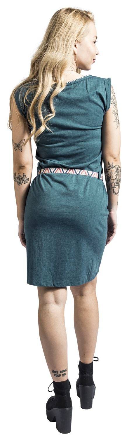 EMP "Slavka" Kurzes Kleid Petrol Von Ragwear