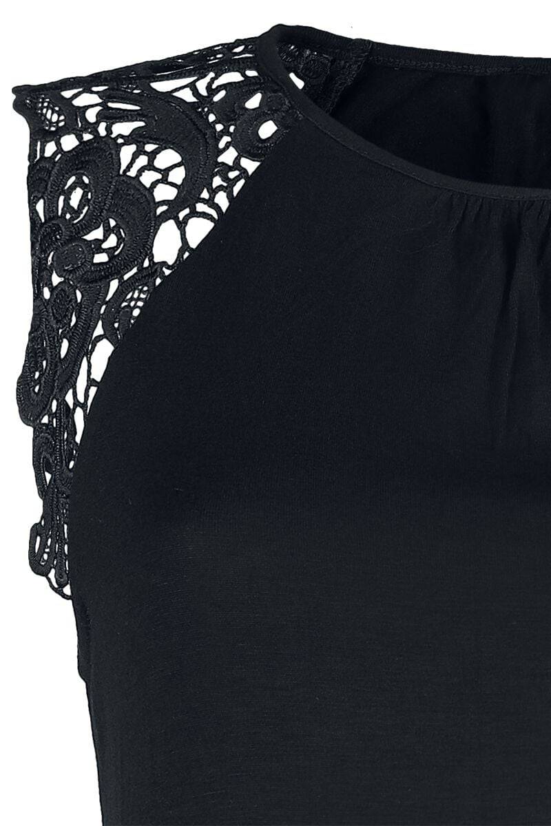 EMP "Sleeve Lace Top" Top Schwarz Von Forplay