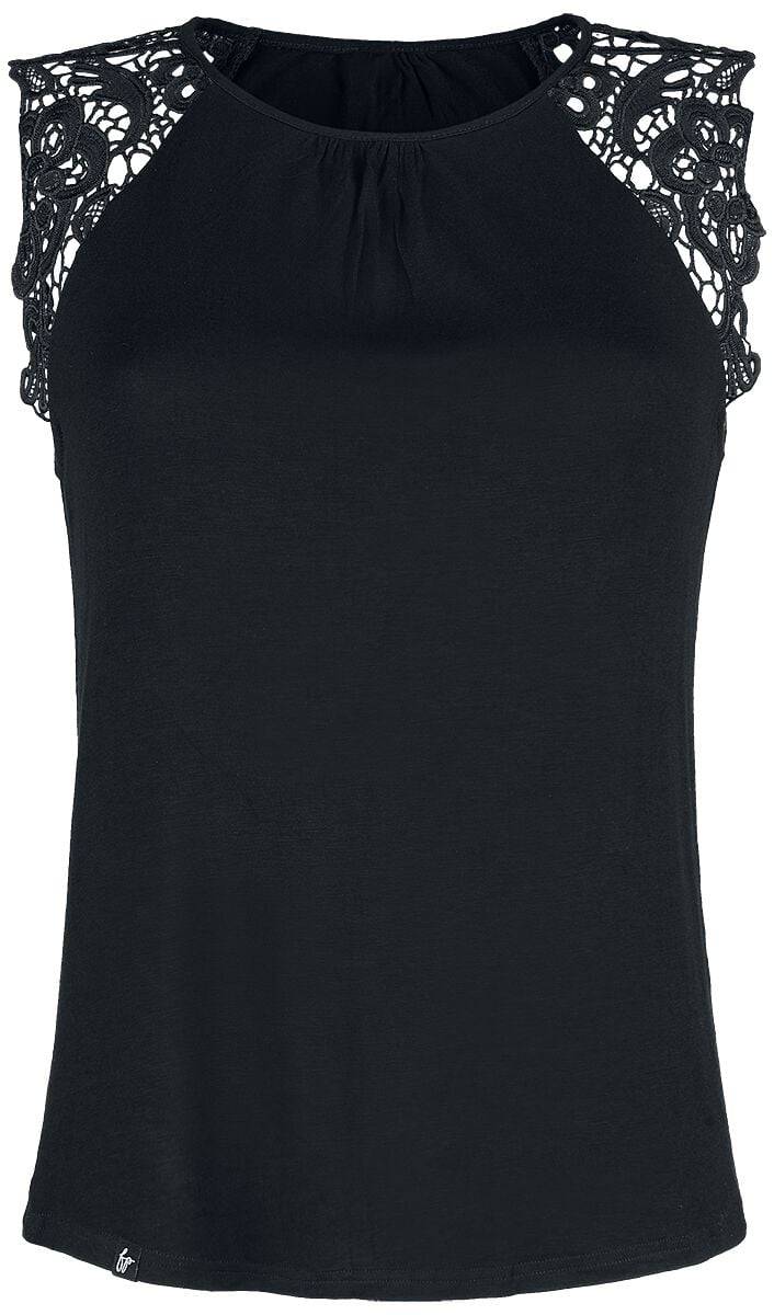 EMP "Sleeve Lace Top" Top schwarz von Forplay
