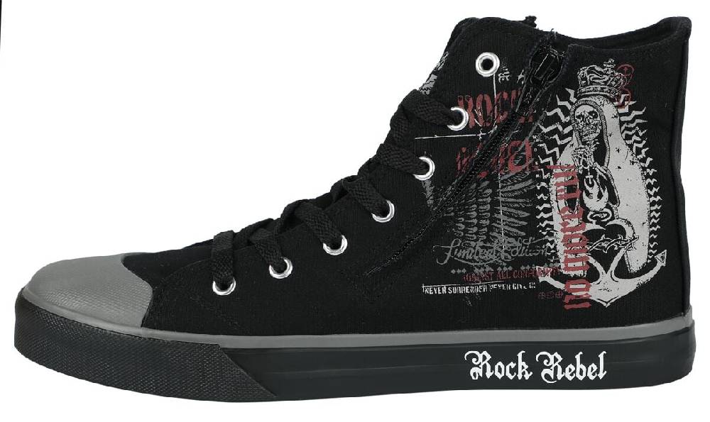 EMP Sneaker High Schwarz Von Rock Rebel By EMP