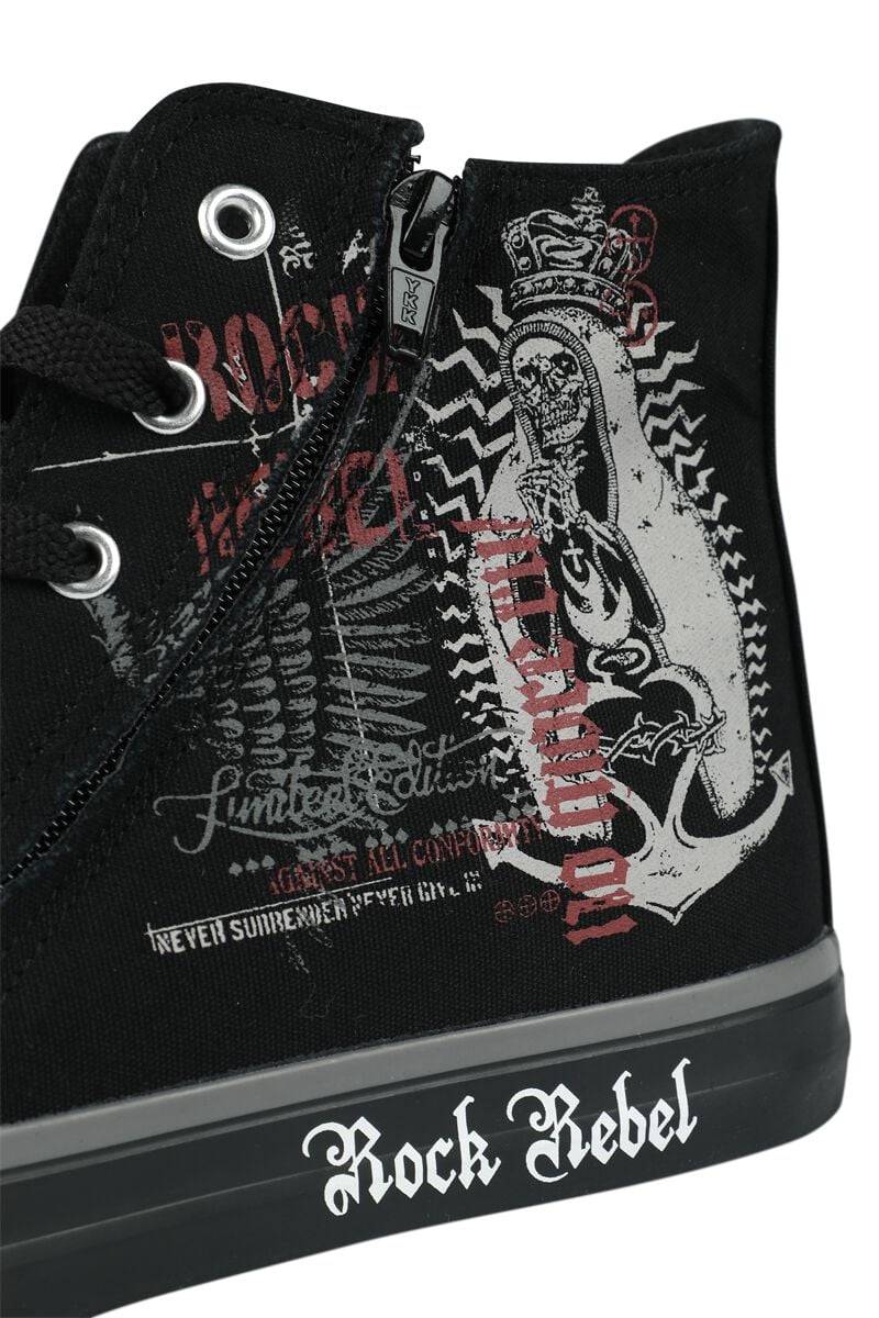 EMP Sneaker High Schwarz Von Rock Rebel By EMP