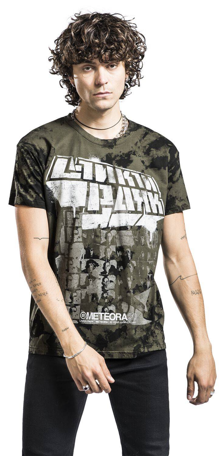 EMP "Spray Collage" T-Shirt Grün Von Linkin Park