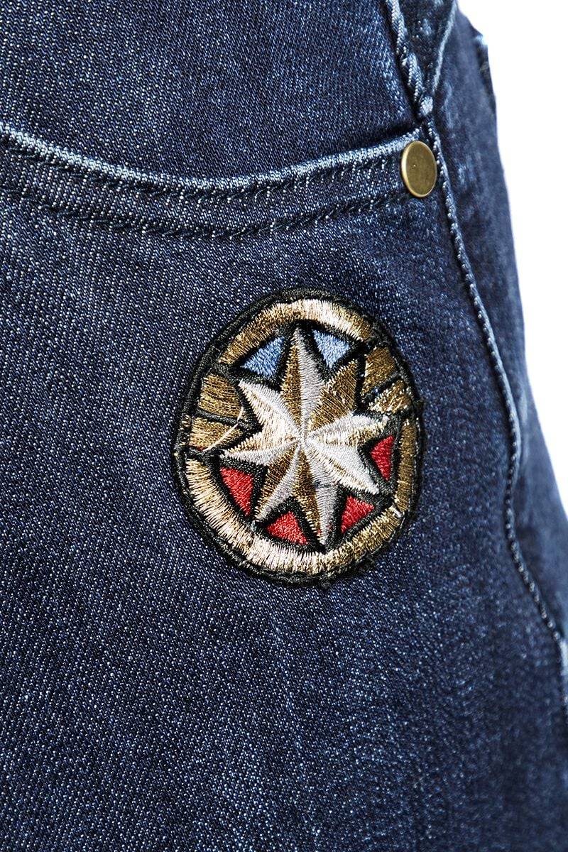 EMP "Star" Short Denim/blau Von The Marvels