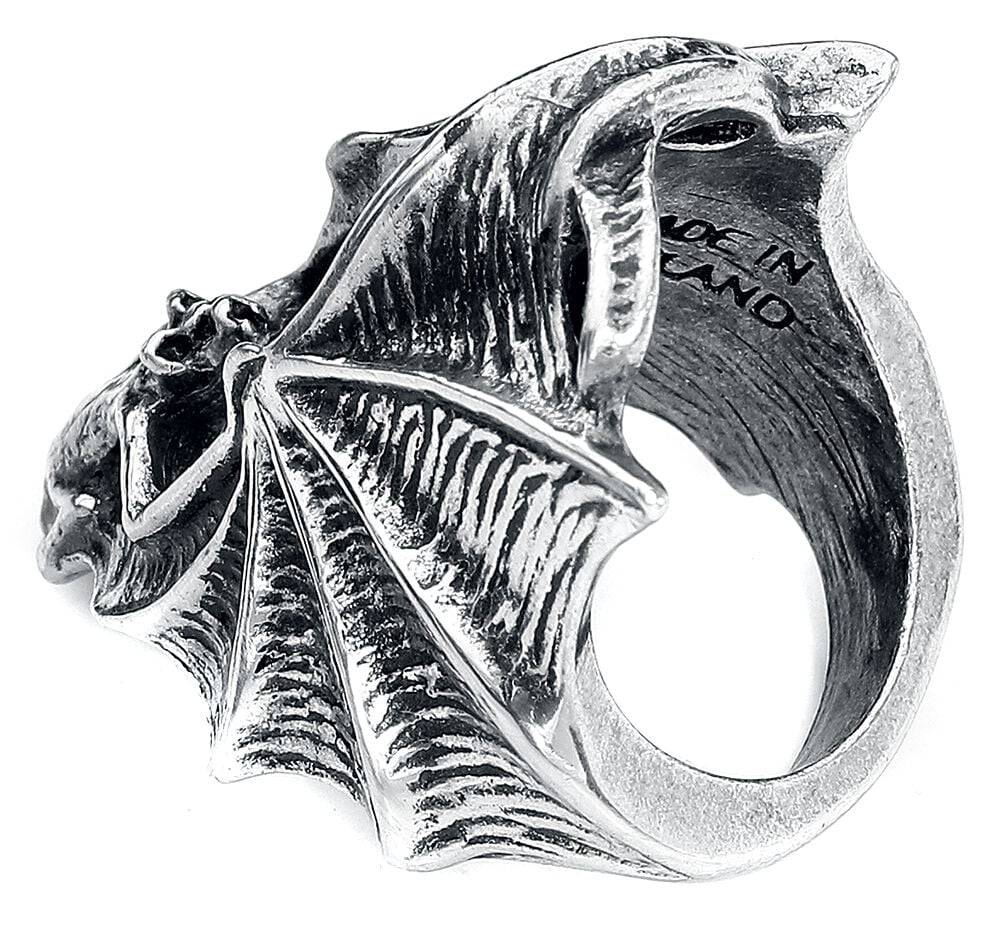 EMP "Stealth" Ring Silberfarben Von Alchemy Gothic