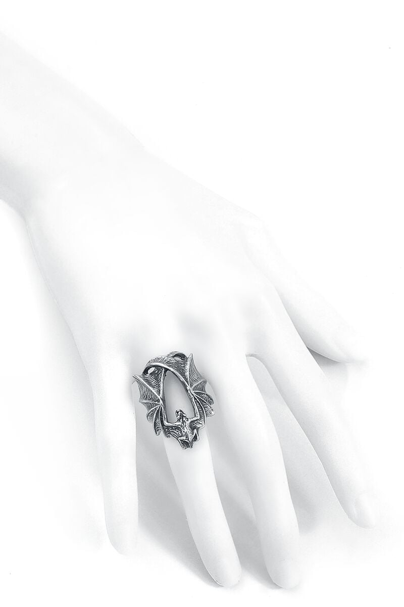 EMP "Stealth" Ring Silberfarben Von Alchemy Gothic
