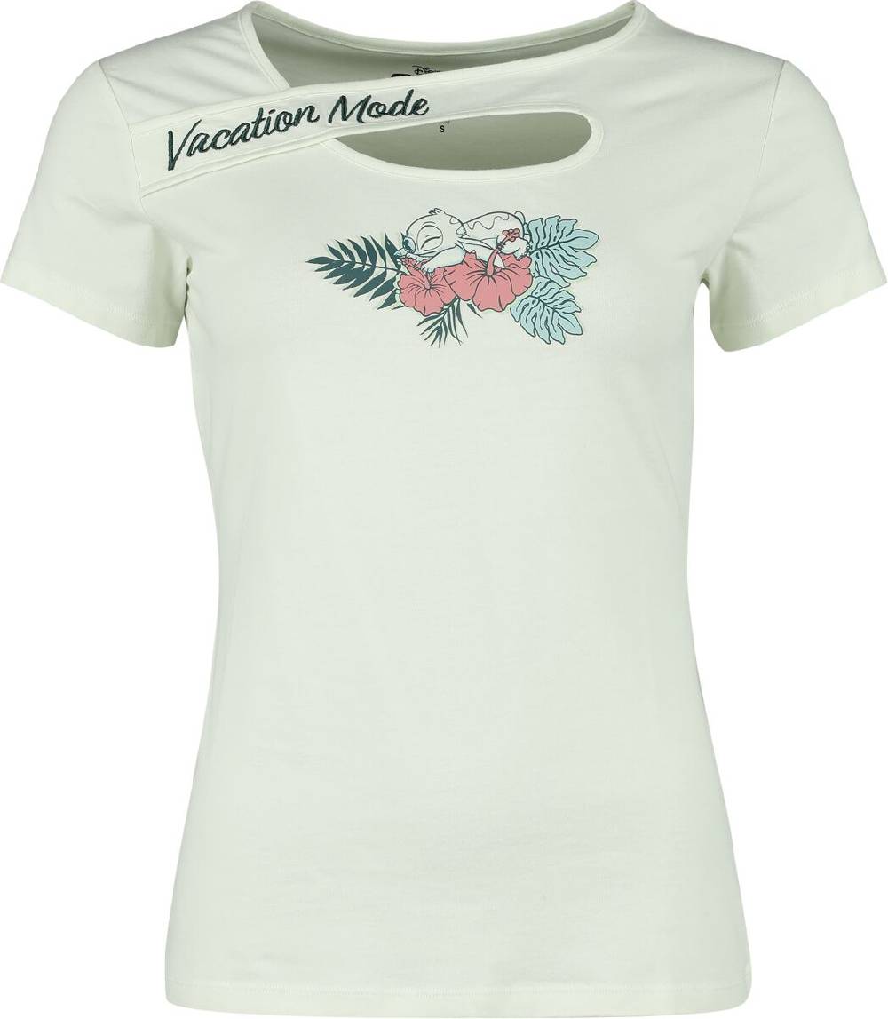 EMP "Stitch - Blumen" T-Shirt hellgrün von Lilo & Stitch