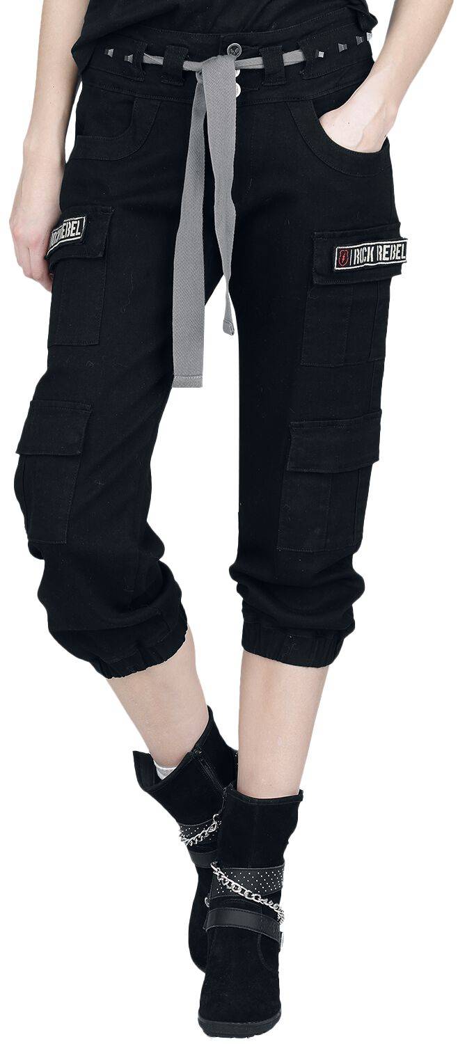 EMP Stoffhose Schwarz Von Rock Rebel By EMP