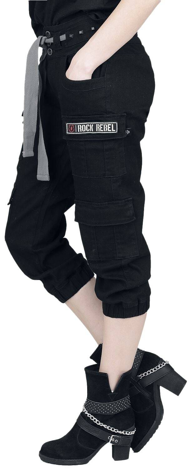 EMP Stoffhose Schwarz Von Rock Rebel By EMP