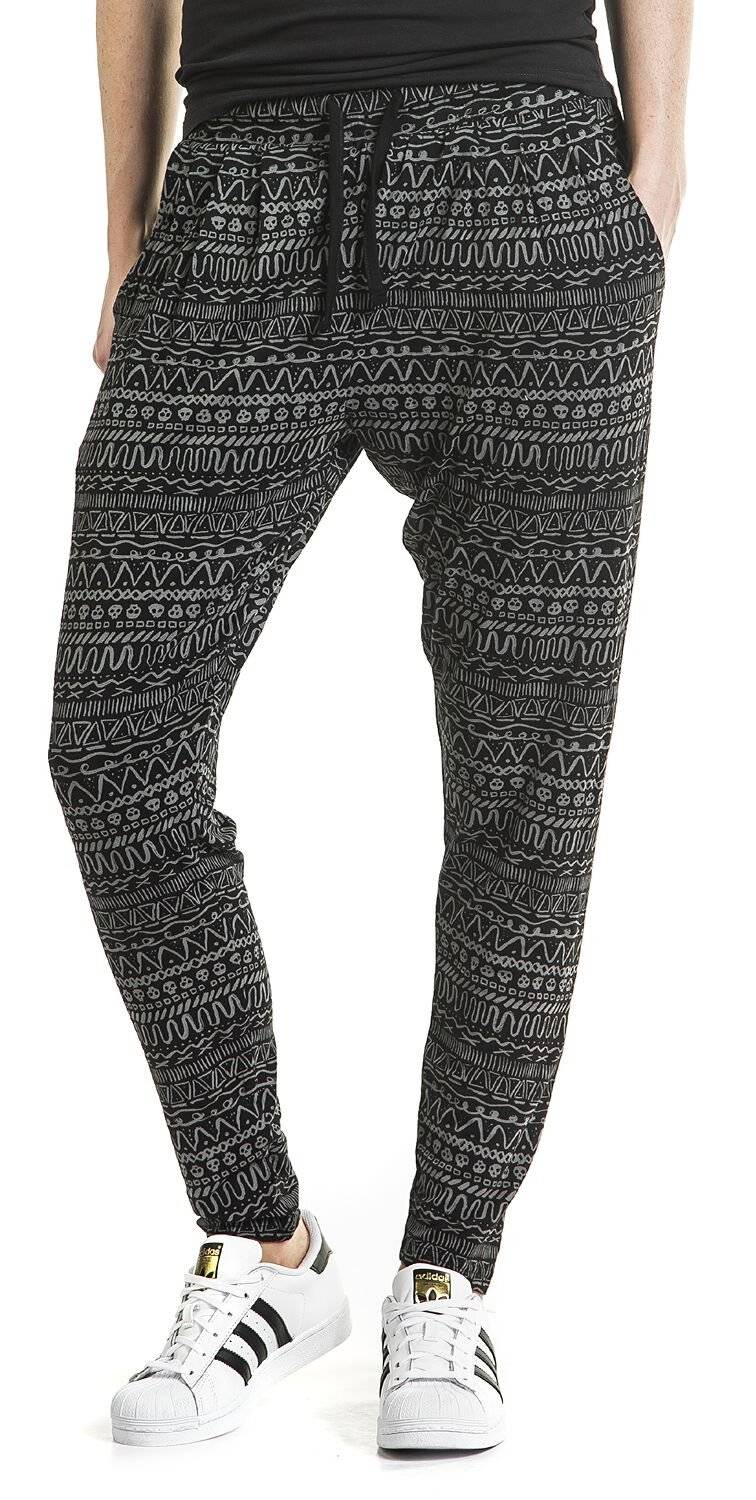 EMP Stoffhose Schwarz/weiß Von Full Volume By EMP