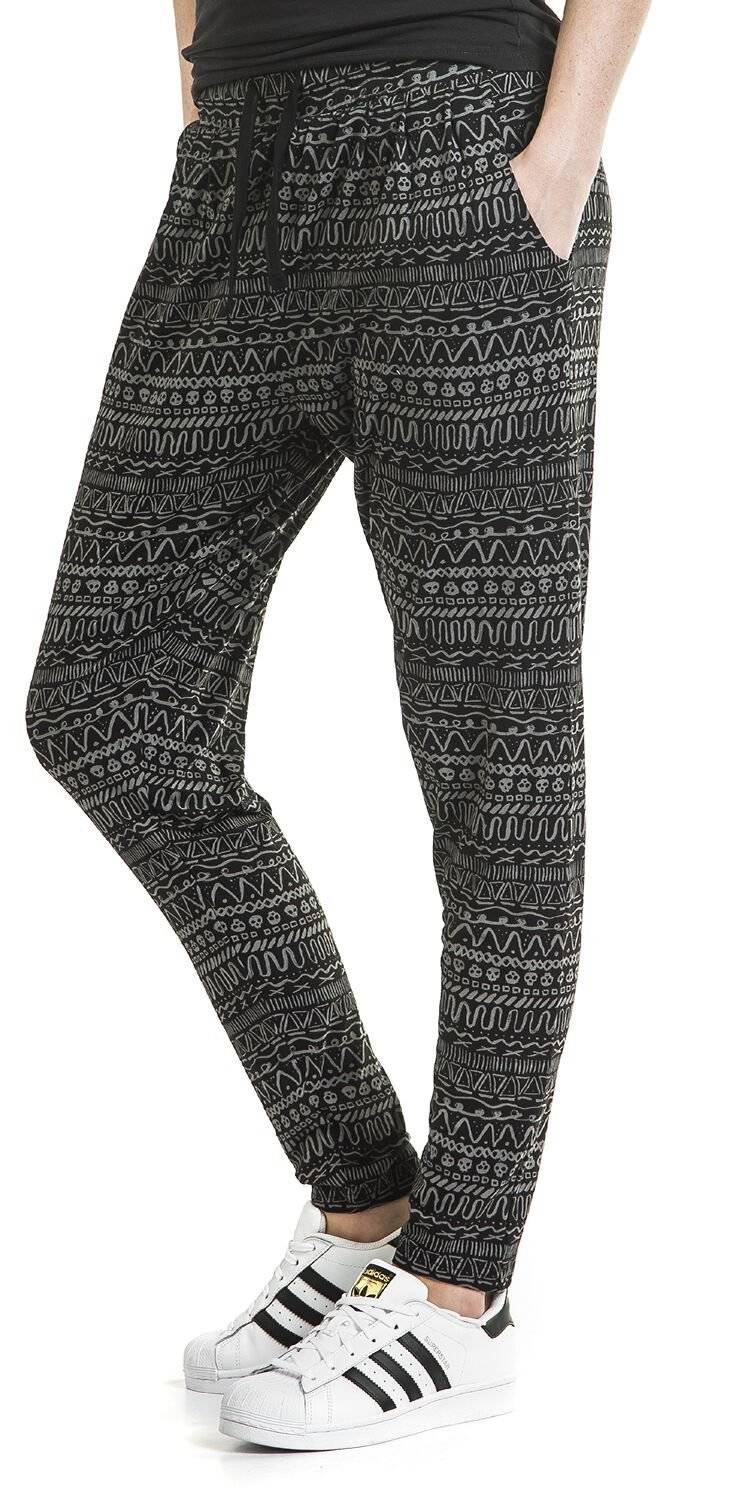 EMP Stoffhose Schwarz/weiß Von Full Volume By EMP