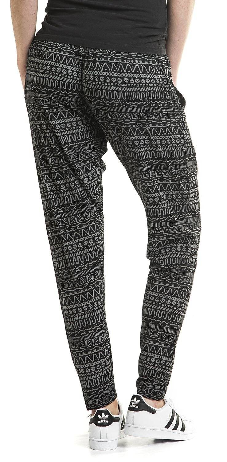 EMP Stoffhose Schwarz/weiß Von Full Volume By EMP