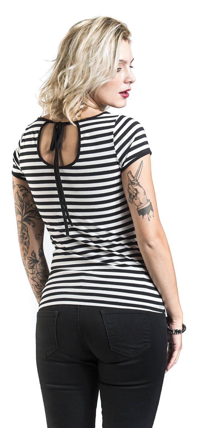EMP "Stripes Tee" T-Shirt Schwarz/weiß Von Forplay