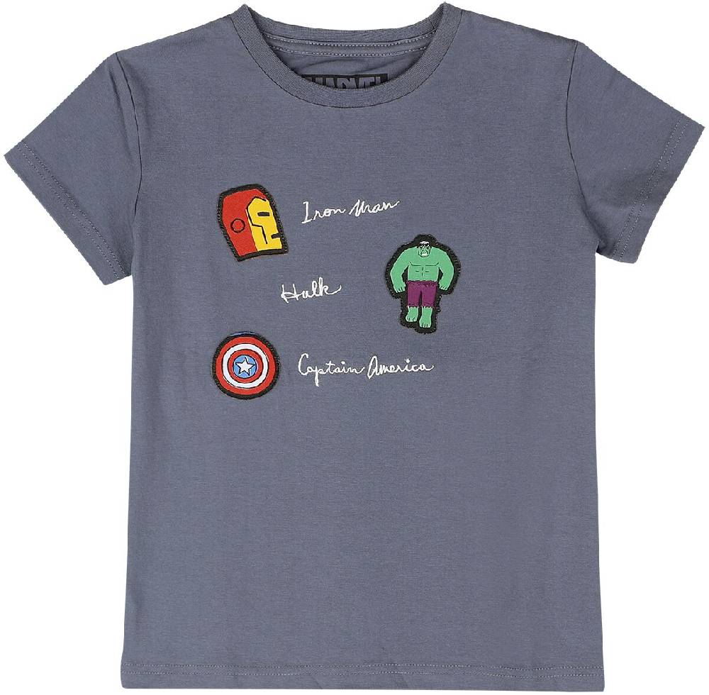 EMP "Superheroes" T-Shirt blaugrau von Marvel