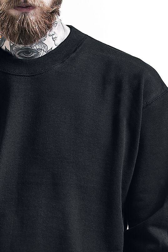 EMP "Sweat" Sweatshirt Schwarz Von Fruit Of The Loom