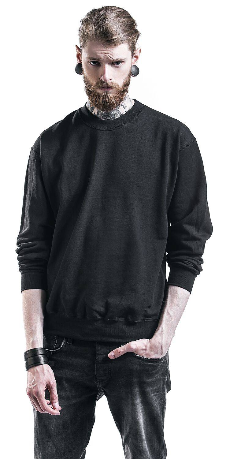 EMP "Sweat" Sweatshirt Schwarz Von Fruit Of The Loom