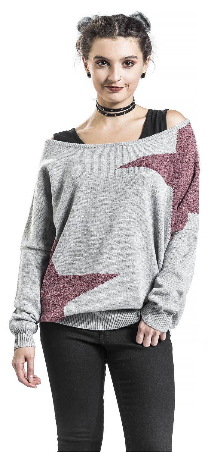 EMP Sweatshirt Grau/schwarz Von RED By EMP