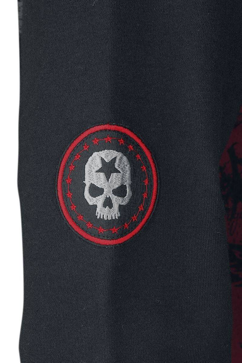 EMP Sweatshirt Rot/schwarz Von Rock Rebel By EMP