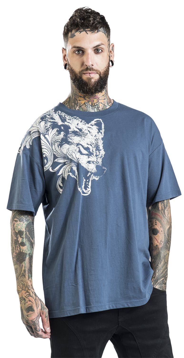 EMP T-Shirt Blau Von Black Premium By EMP