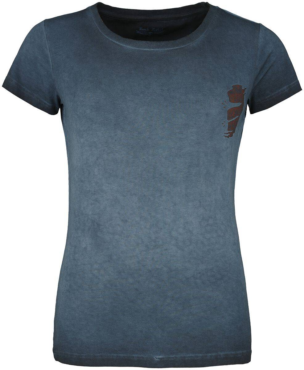 EMP T-Shirt blau von Rock Rebel by EMP