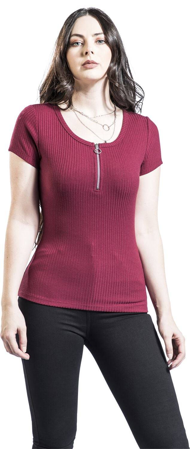 EMP T-Shirt Bordeaux Von Black Premium By EMP