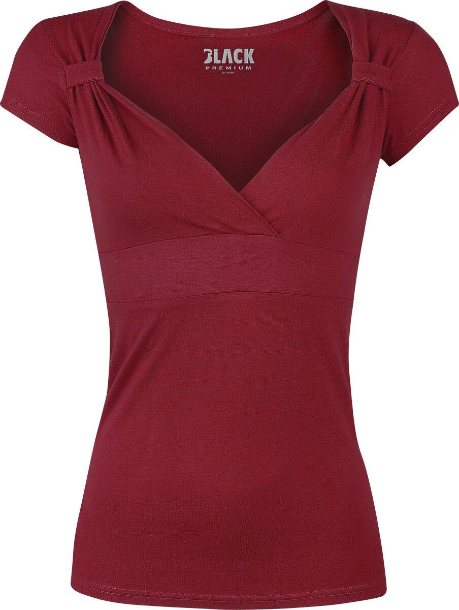 EMP T-Shirt bordeaux von Black Premium by EMP