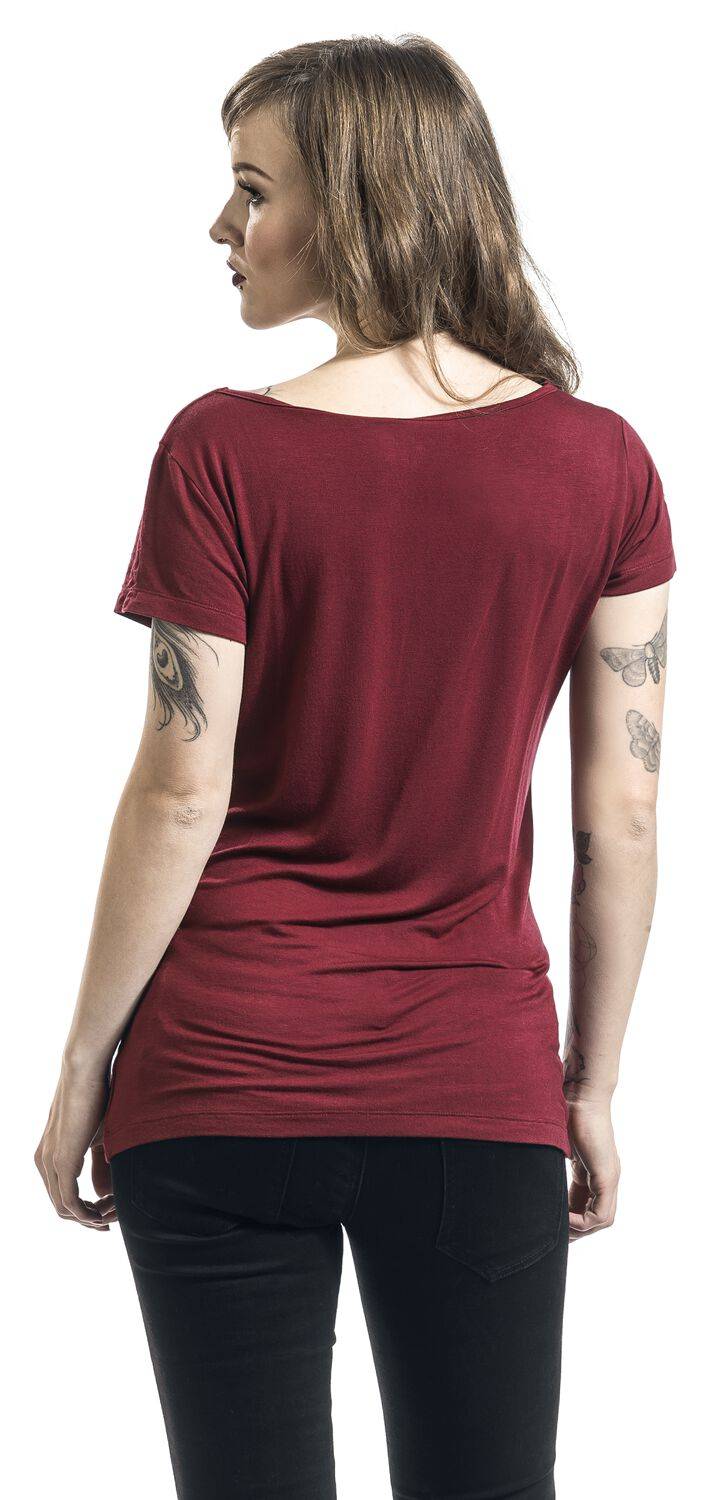 EMP T-Shirt Bordeaux Von Black Premium By EMP