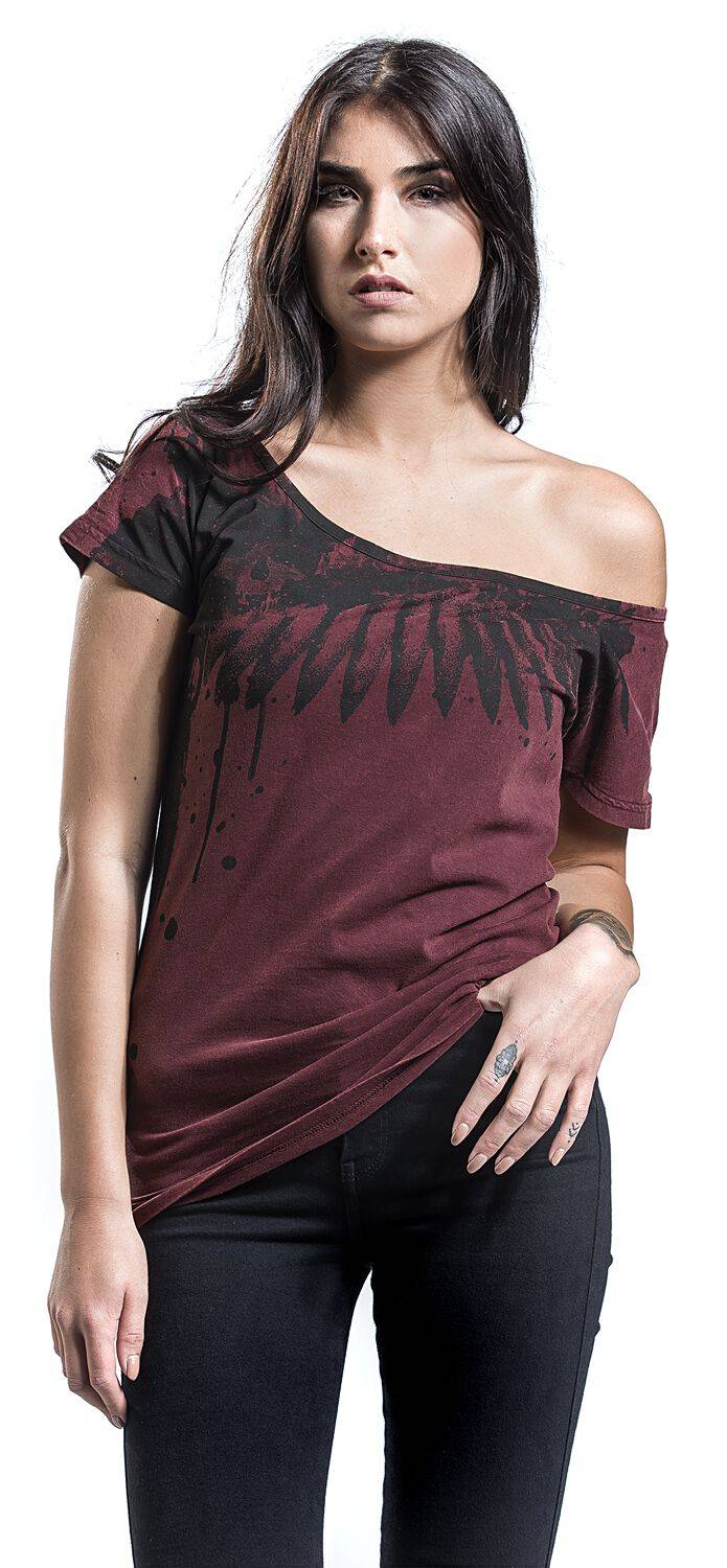 EMP T-Shirt Bordeaux Von Black Premium By EMP