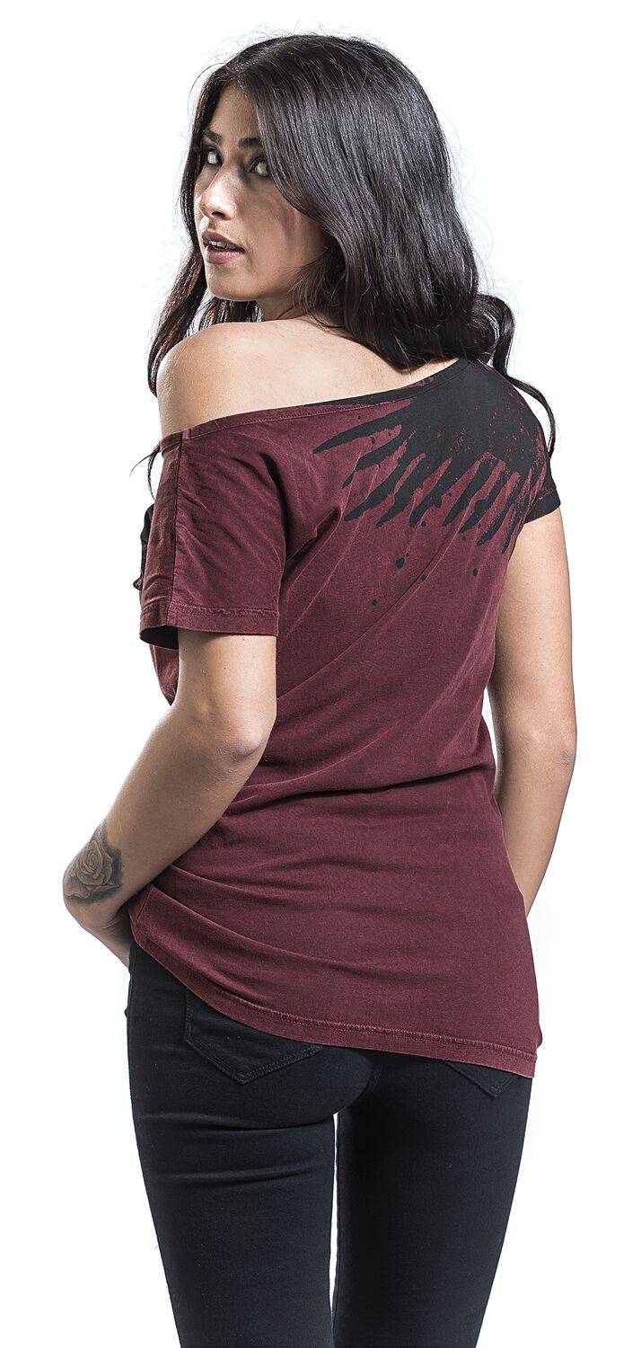 EMP T-Shirt Bordeaux Von Black Premium By EMP