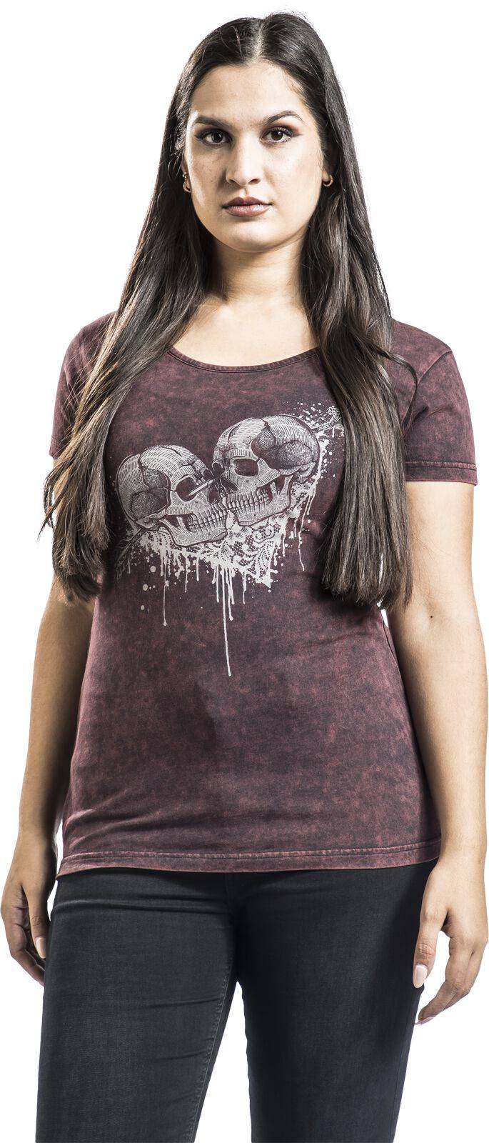 EMP T-Shirt Bordeaux Von Black Premium By EMP