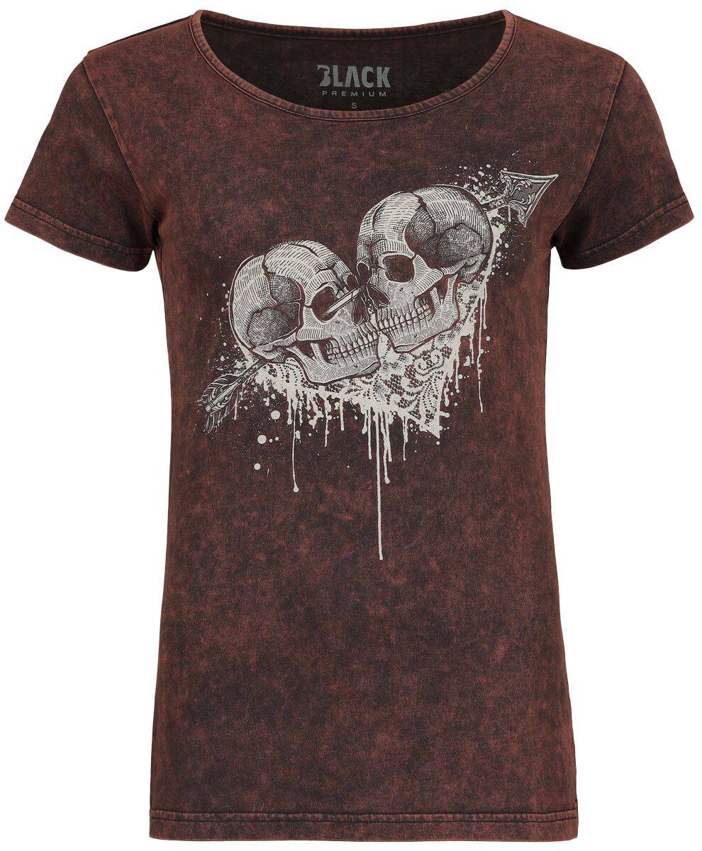 EMP T-Shirt bordeaux von Black Premium by EMP