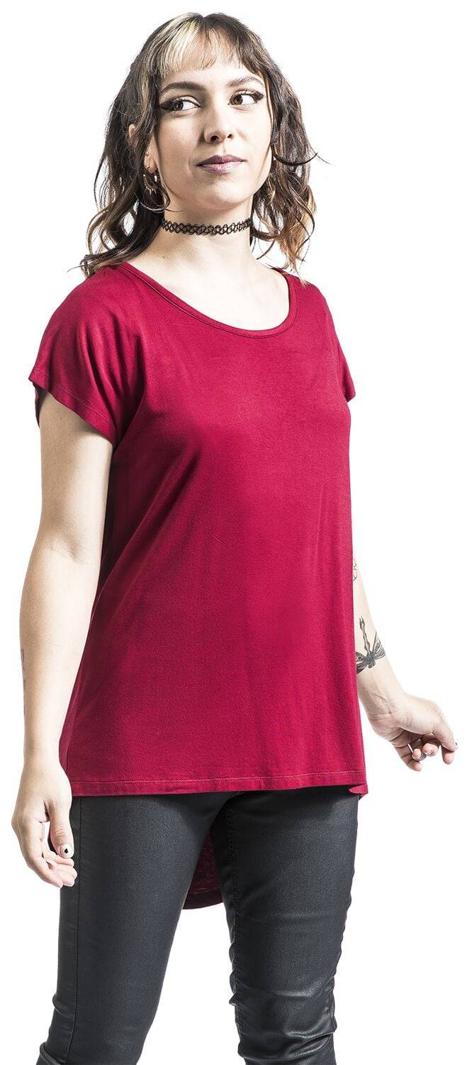 EMP T-Shirt Bordeaux Von RED By EMP