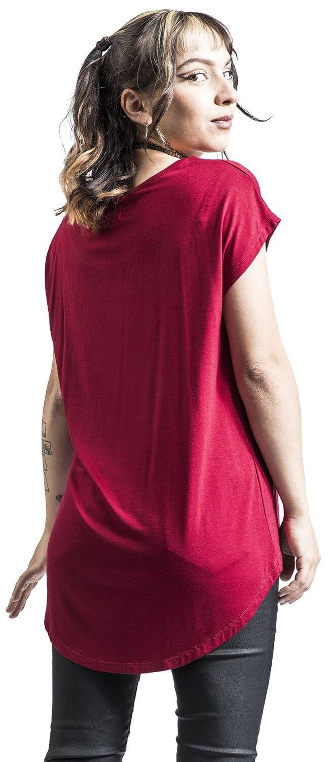EMP T-Shirt Bordeaux Von RED By EMP