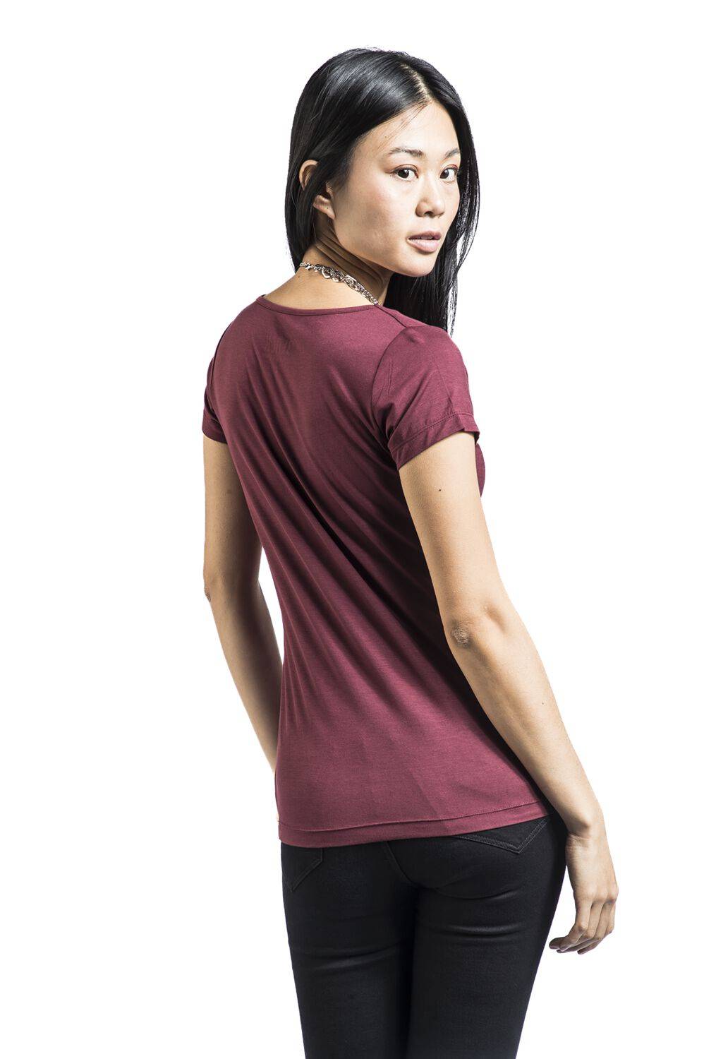 EMP T-Shirt Dunkelrot Von Black Premium By EMP