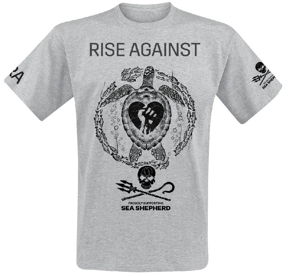 EMP T-Shirt grau meliert von Rise Against