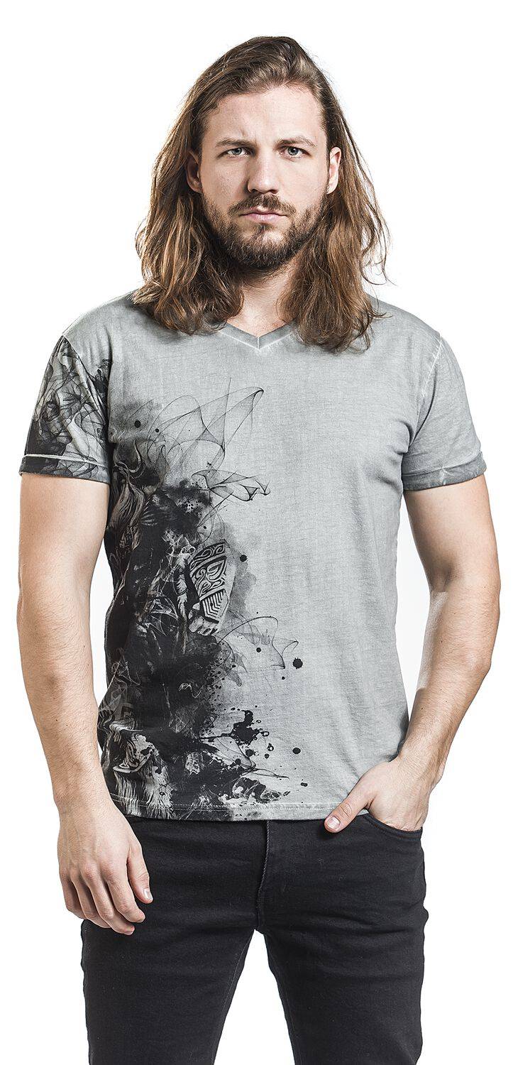 EMP T-Shirt Grau Von Black Premium By EMP