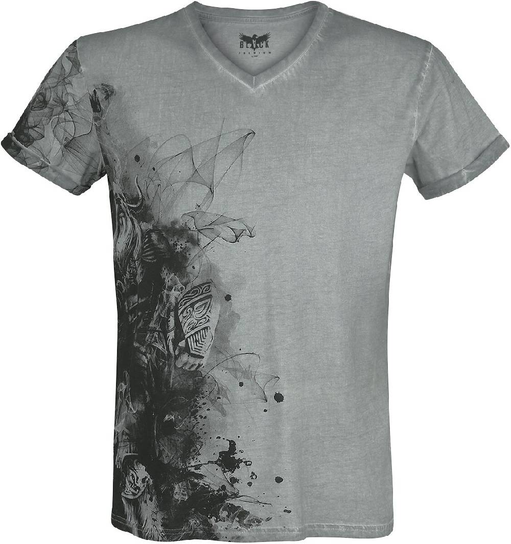 EMP T-Shirt grau von Black Premium by EMP