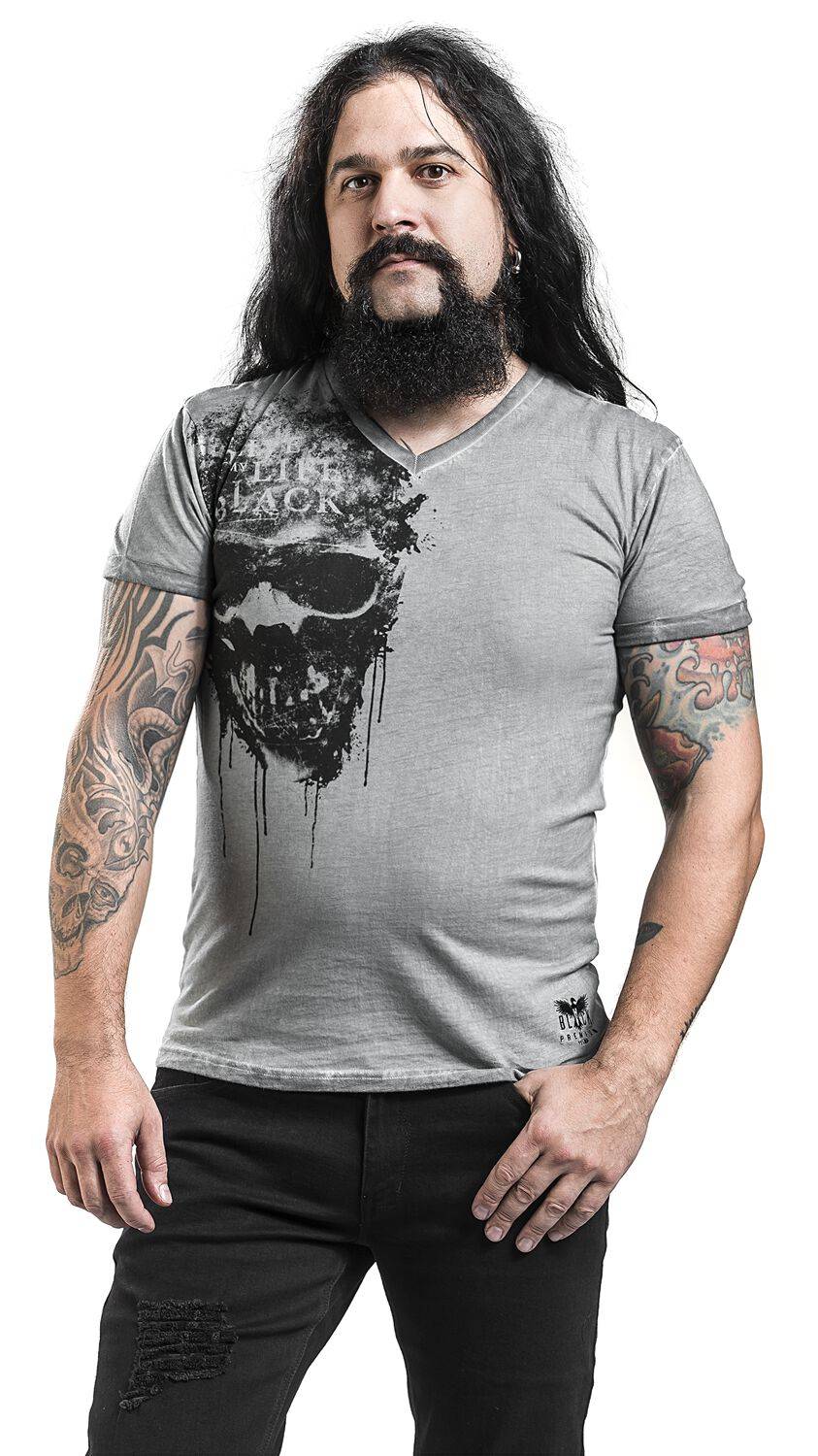 EMP T-Shirt Grau Von Black Premium By EMP