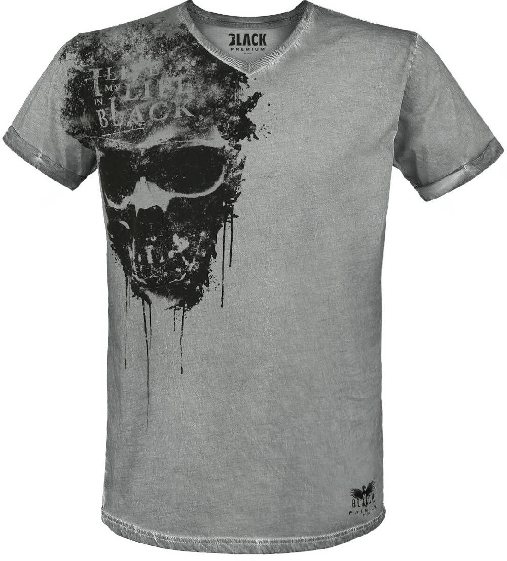 EMP T-Shirt grau von Black Premium by EMP