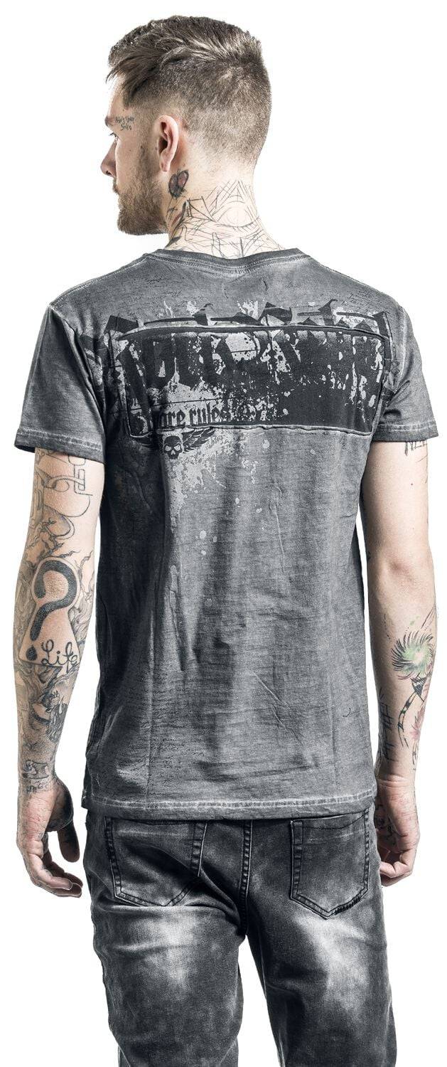 EMP T-Shirt Grau Von Rock Rebel By EMP