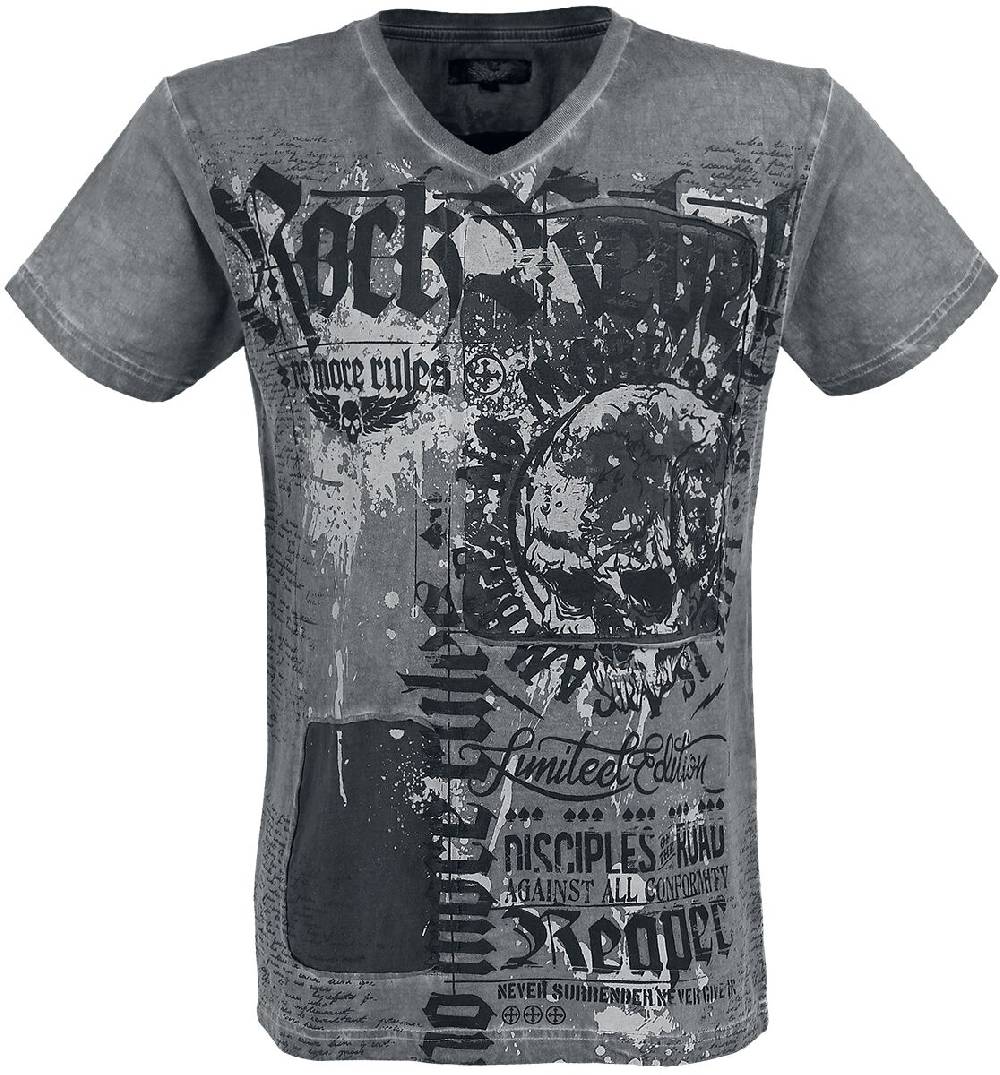 EMP T-Shirt grau von Rock Rebel by EMP