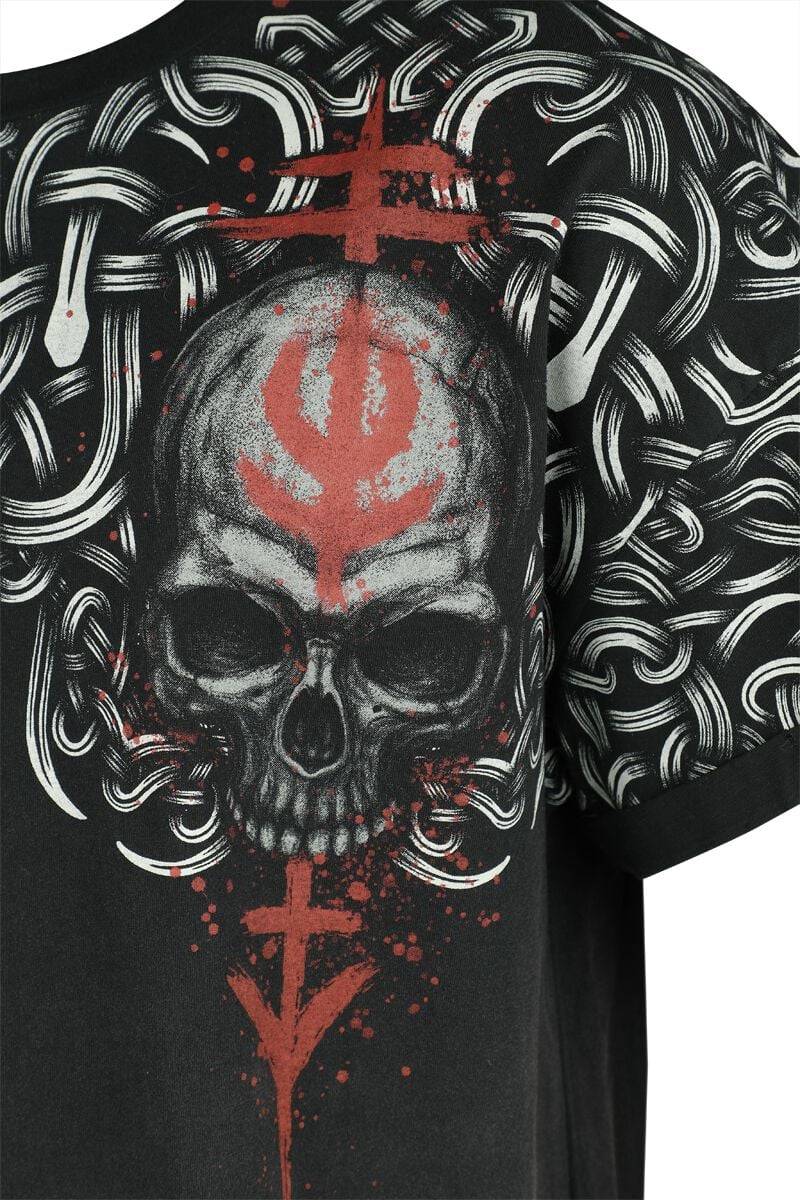 EMP T-Shirt Grau/weiß Von Black Premium By EMP