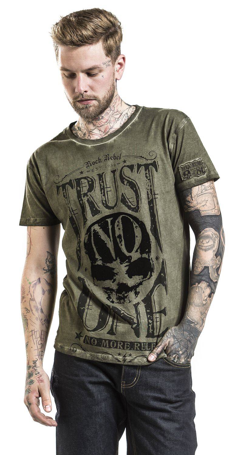 EMP T-Shirt Grün Von Rock Rebel By EMP