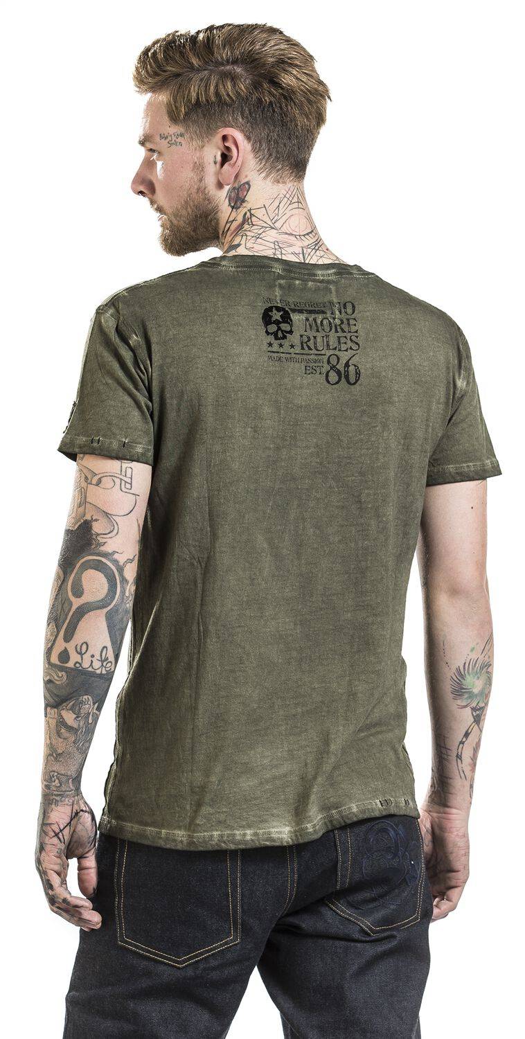 EMP T-Shirt Grün Von Rock Rebel By EMP