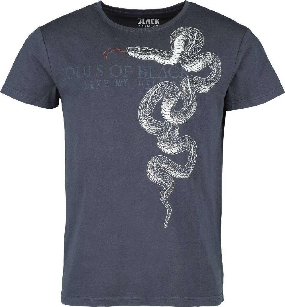 EMP T-Shirt navy von Black Premium by EMP
